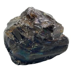 Amber Rootbeer‎ Art Glass Cullet Layered Slag Glass #5L140